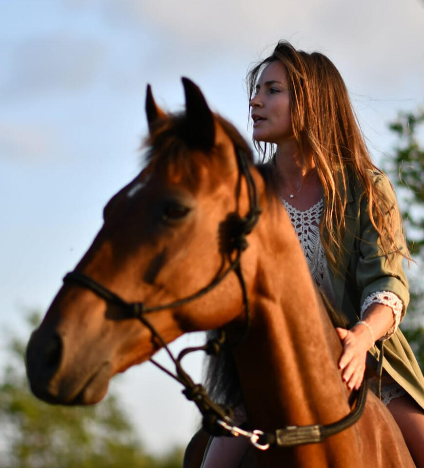 Marine sur son cheval Marine sur son cheval